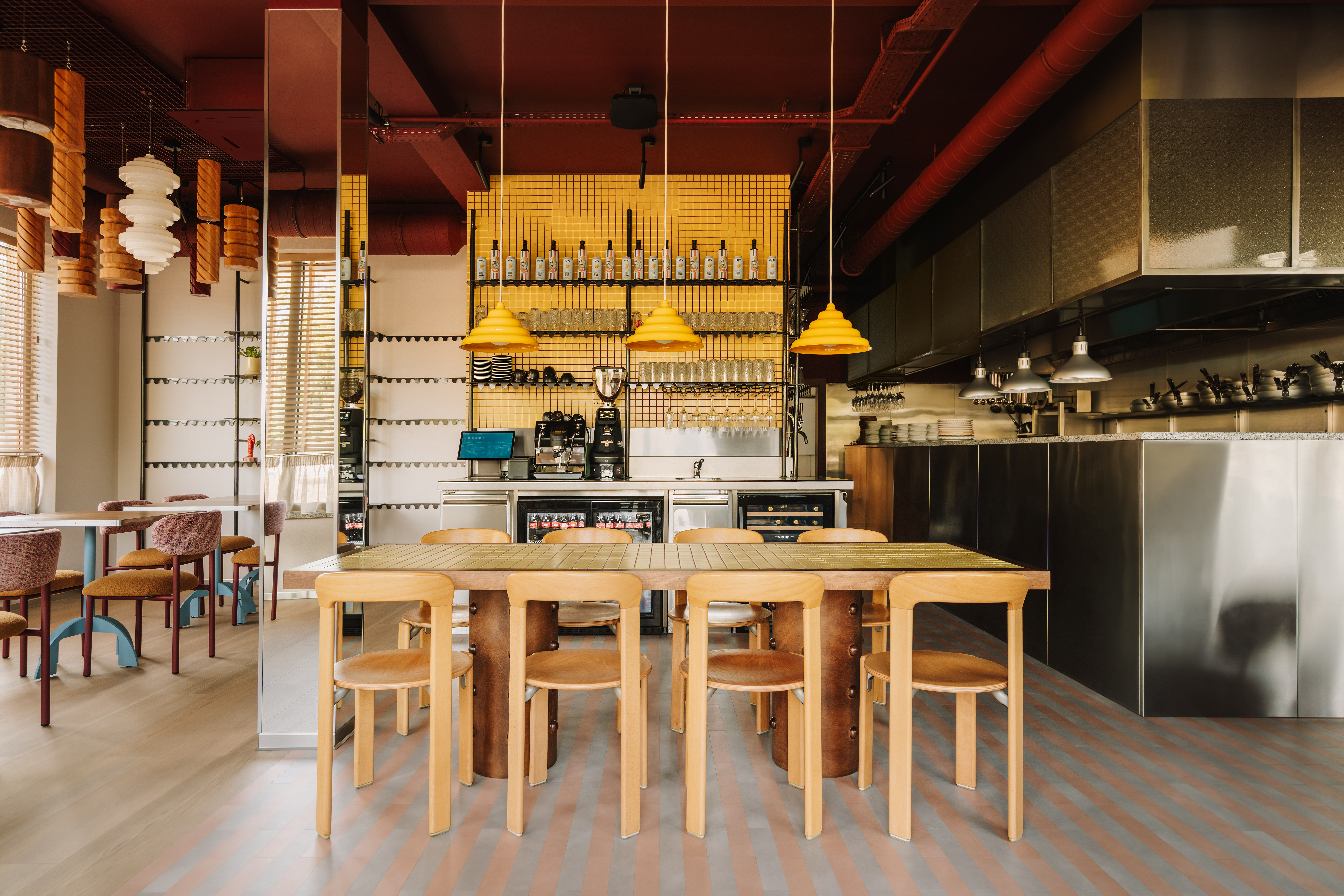 Projekt restauracji Ragu we Wrocławiu – wnętrze lokalu przy Borowskiej